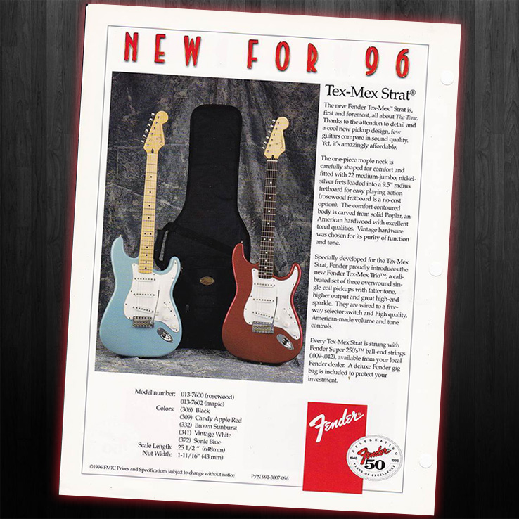 1996 Fender Tex Mex Jimmie Vaughan